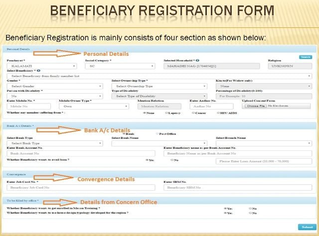 PMAY Gramin Registration Form 1