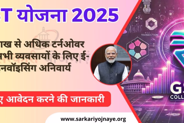 GST YOJANA 2025 : 10 लाख से अधिक टर्नओवर वाले सभी व्यवसायों के लिए ई-इनवॉइसिंग अनिवार्य GST YOJANA 2025